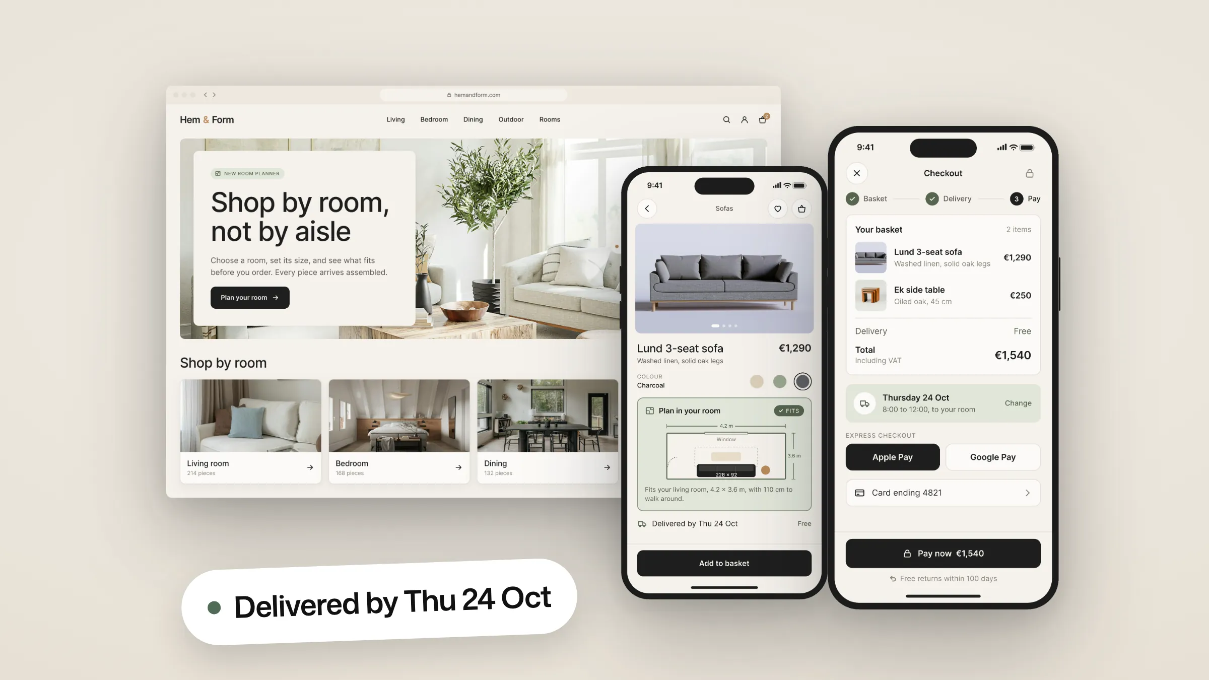 Furniture retailer project by Enthros