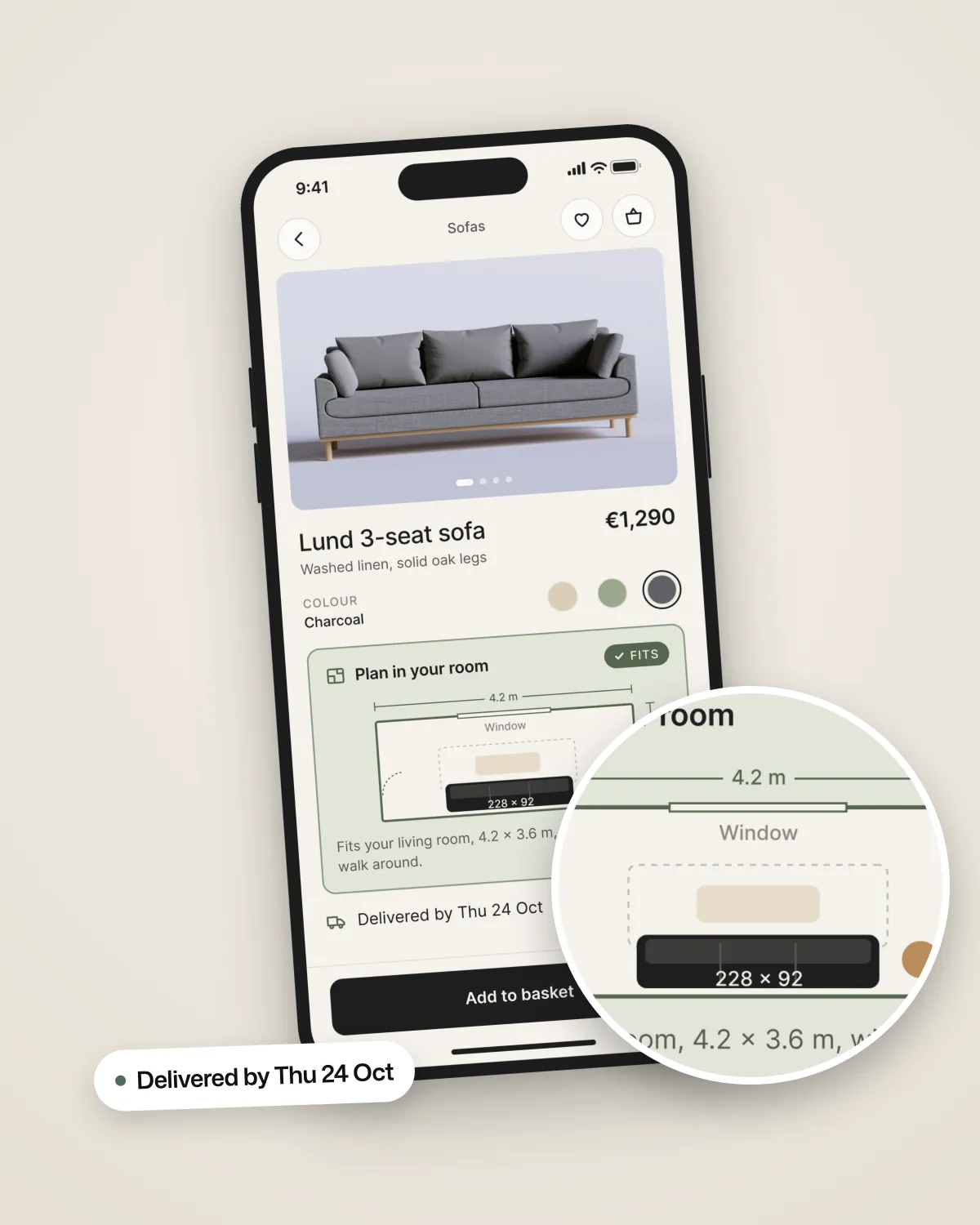 Furniture retailer, detail 1